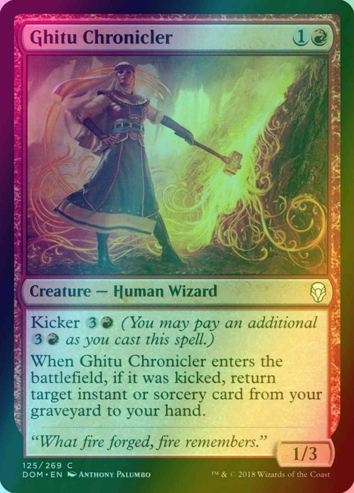 Ghitu Chronicler [125] [Dominaria] [Foil]