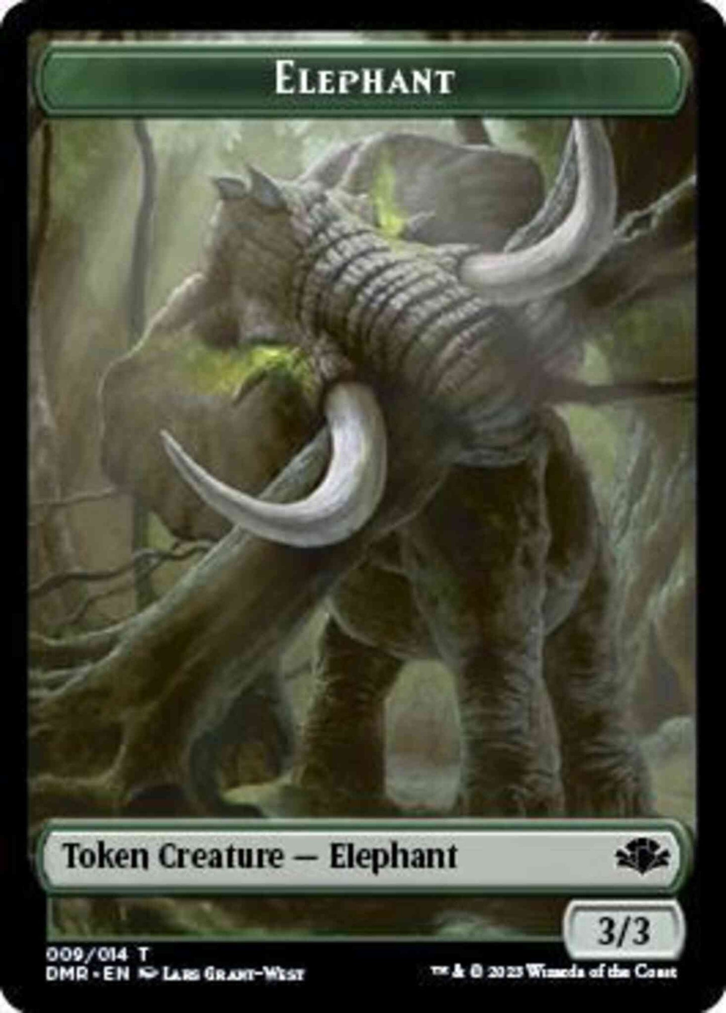 Elephant Token [09] [Dominaria Remastered: Tokens] [Non-Foil]