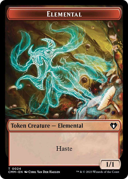 Elemental Token (24) // Spider Token (36) [Commander Masters: Tokens] [Non-Foil]