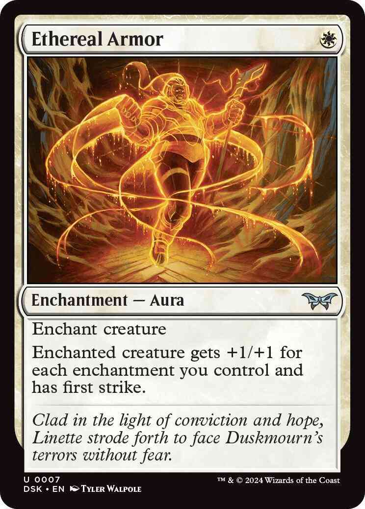 Ethereal Armor [7] [Duskmourn: House of Horror] [Non-Foil]