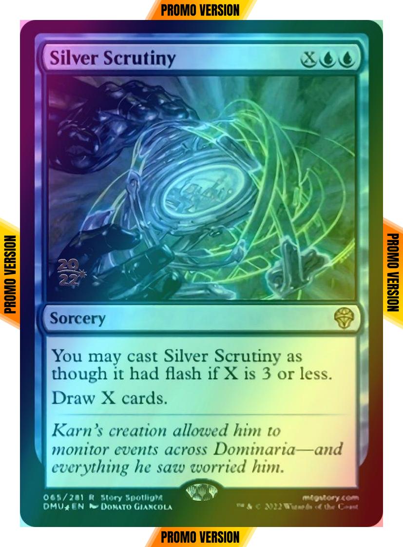Silver Scrutiny [65s] [Prerelease] [Dominaria United: Promos] [Foil]