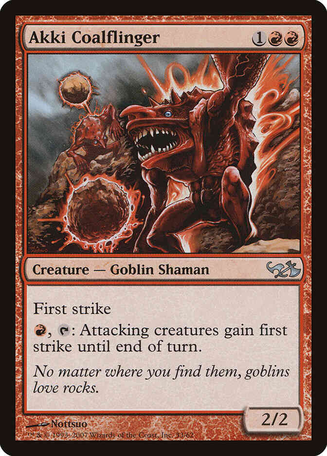 Akki Coalflinger [33] [Duel Decks: Elves vs. Goblins] [Non-Foil]
