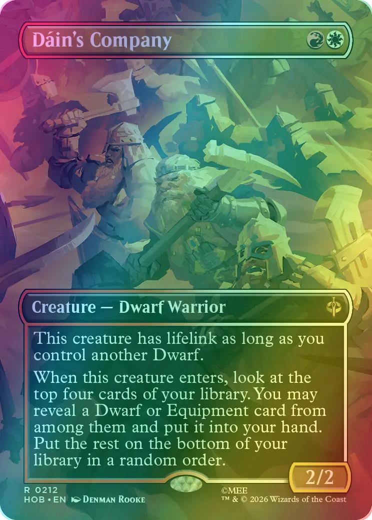 Dáin's Company [212] [Borderless] [Scene] [The Hobbit] [Foil]