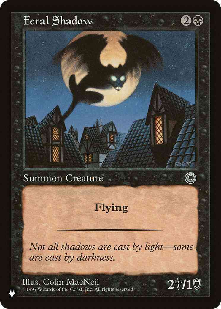 Feral Shadow [POR-93] [The List] [Non-Foil]