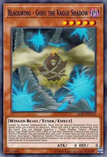 Blackwing - Gofu the Vague Shadow - MP17-EN068 - Common - 1st Edition