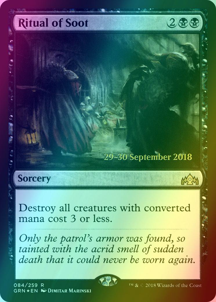 Ritual of Soot [84s] [Guilds of Ravnica Promos] [Foil]