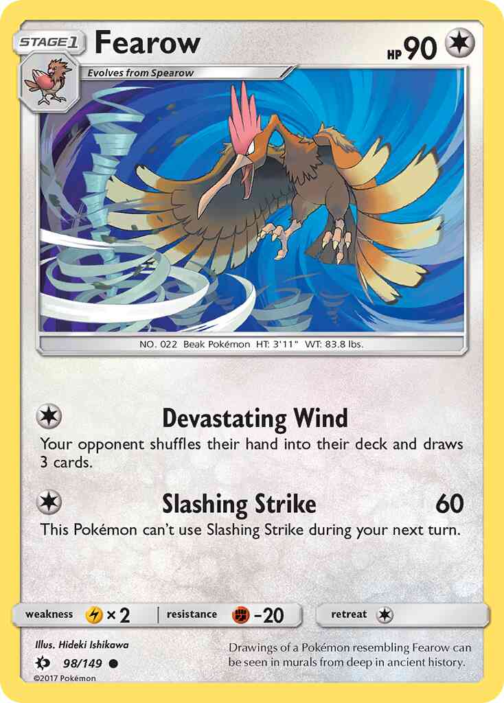 Fearow - 98/149 - Common [sm1-98] [Non-Holo]