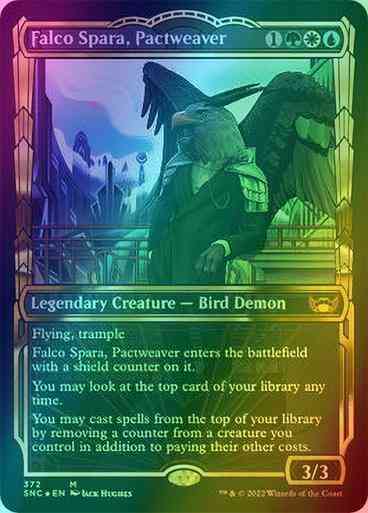 Falco Spara, Pactweaver [372] [Golden Age Showcase] [Streets of New Capenna] [Gilded Foil]