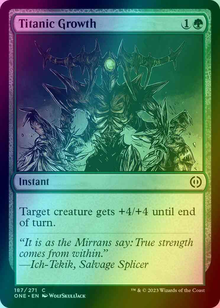Titanic Growth [187] [Phyrexia: All Will Be One] [Foil]