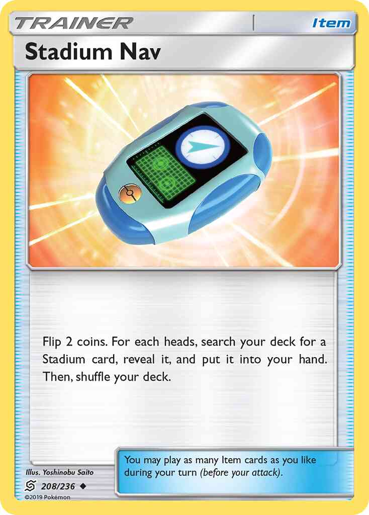 Stadium Nav - 208/236 - Uncommon [sm11-208] [Reverse Holo]