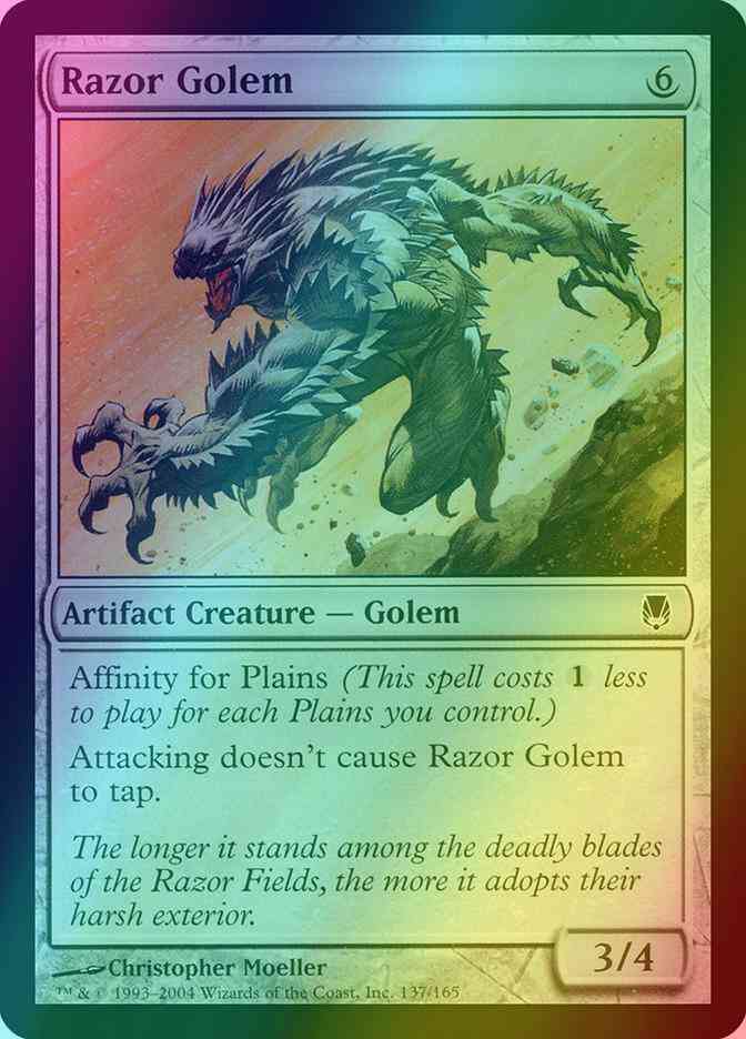 Razor Golem [137] [Darksteel] [Foil]