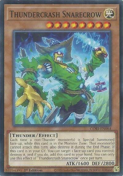 Thundercrash Snarecrow - CORI-EN084 - Common - 1st Edition