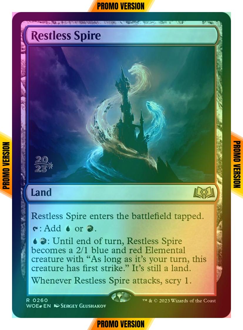 Restless Spire [260s] [Prerelease] [Wilds of Eldraine: Promos] [Foil]