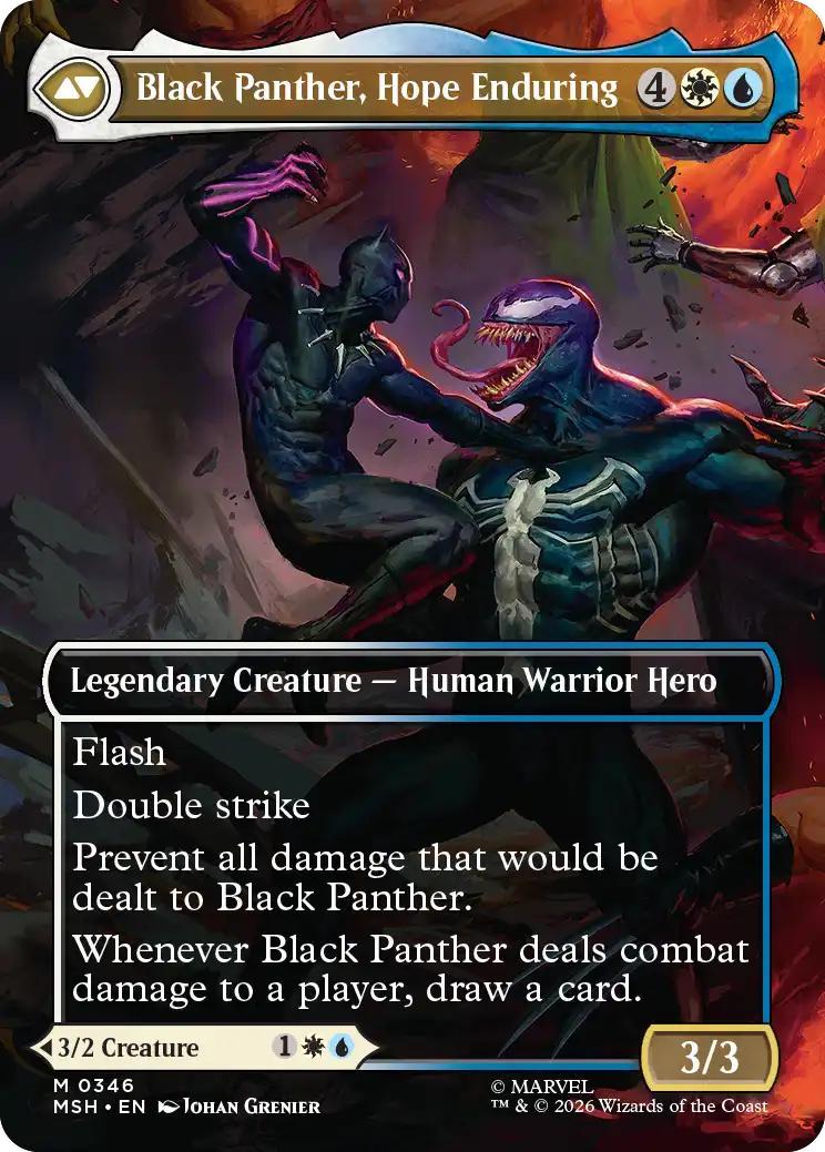 King T'Challa // Black Panther, Hope Enduring [346] [Borderless] [Scene] [Marvel Super Heroes] [Non-Foil]