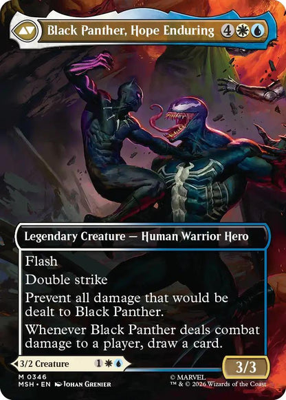 King T'Challa // Black Panther, Hope Enduring [346] [Borderless] [Scene] [Marvel Super Heroes] [Non-Foil]