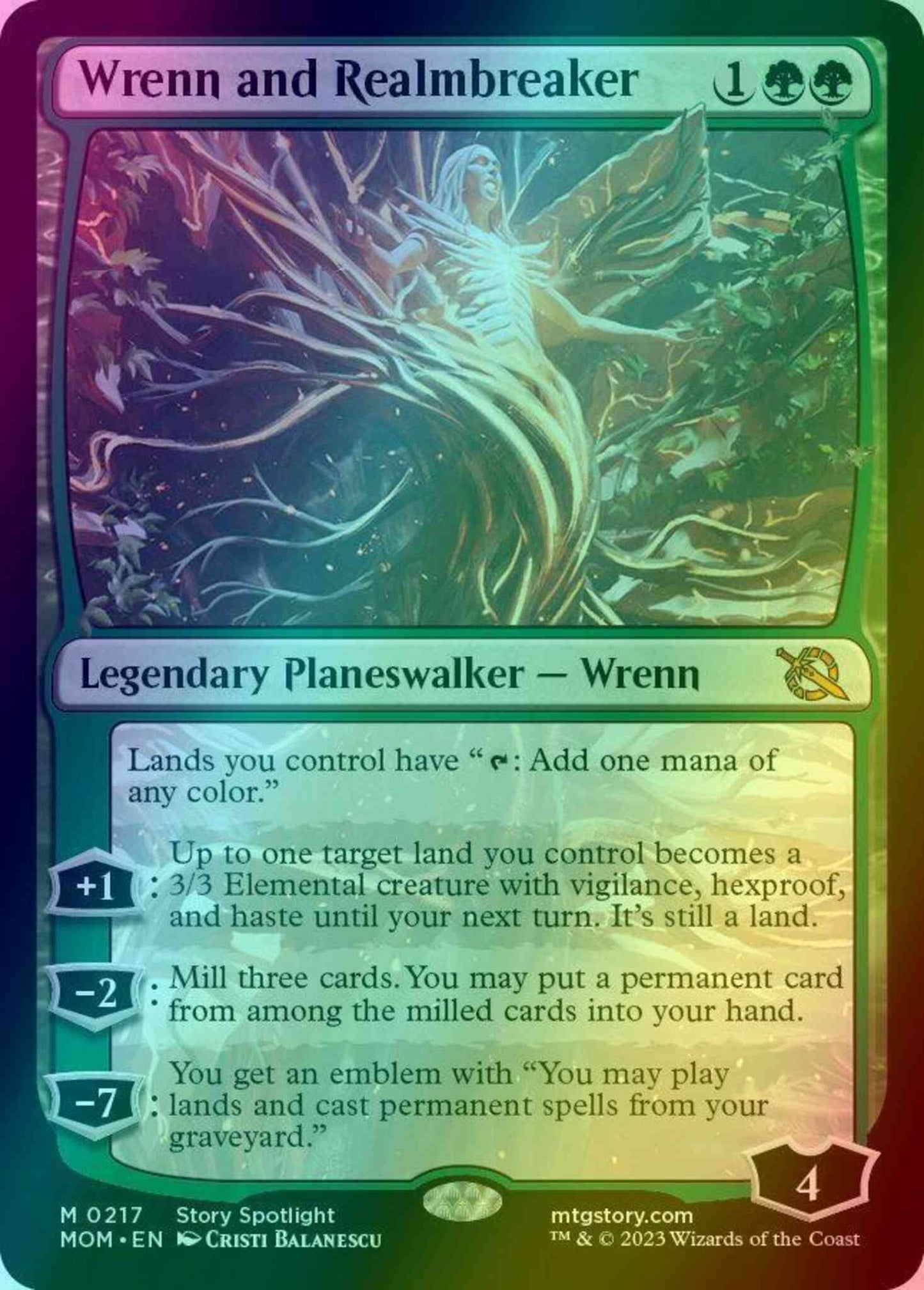 Wrenn and Realmbreaker [217] [March of the Machine] [Foil]