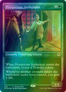 Prosperous Innkeeper [402] [Dark Frame Promo Pack] [Adventures in the Forgotten Realms] [Foil]