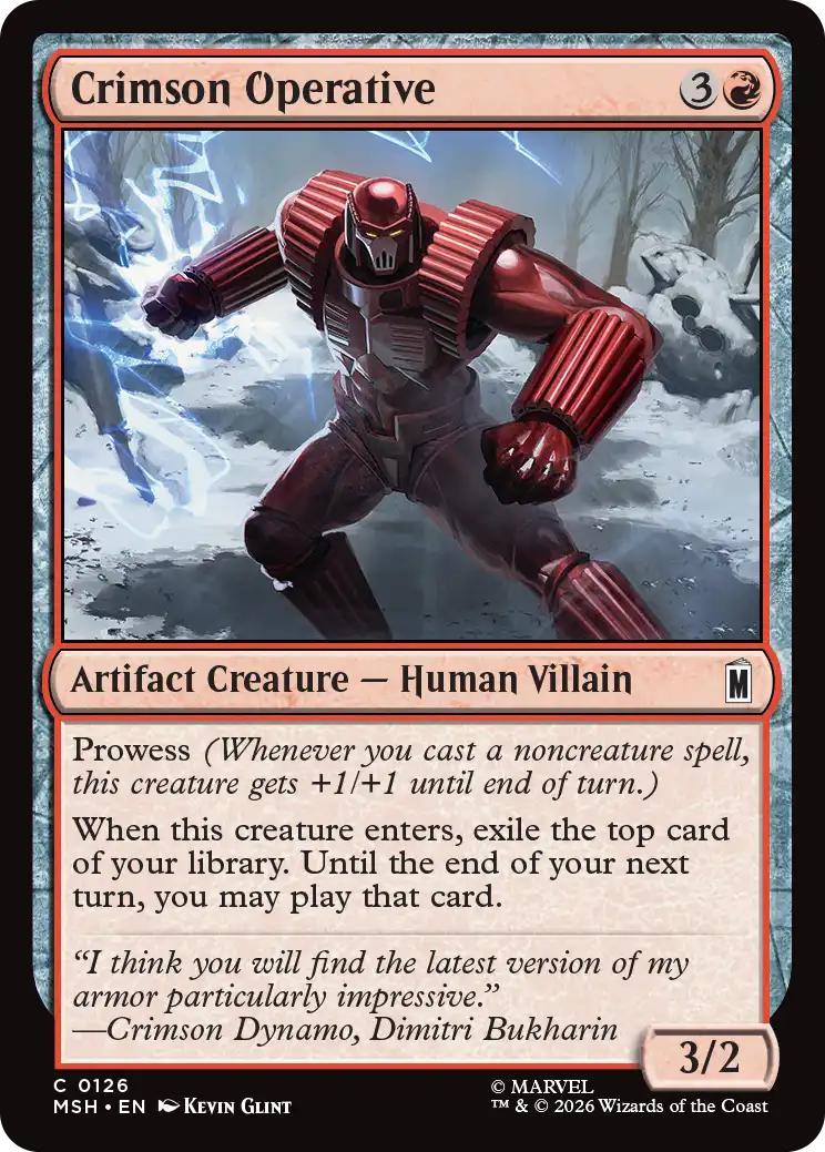 Crimson Operative [126] [Marvel Super Heroes] [Non-Foil]