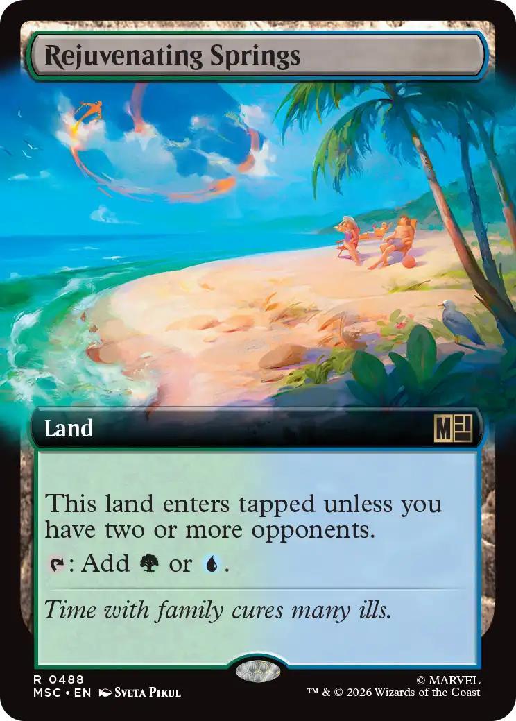 Rejuvenating Springs [488] [Extended Art] [Marvel Super Heroes: Commander] [Non-Foil]