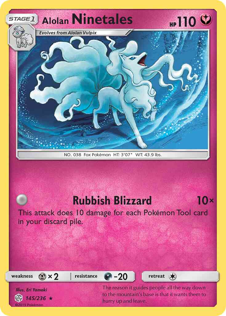 Alolan Ninetales - 145/236 - Rare Holo [sm12-145] [Holo]