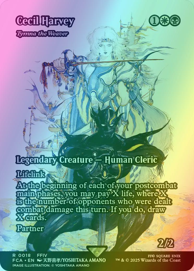 Cecil Harvey - Tymna the Weaver [18] [Borderless] [FINAL FANTASY: Through the Ages] [Foil]