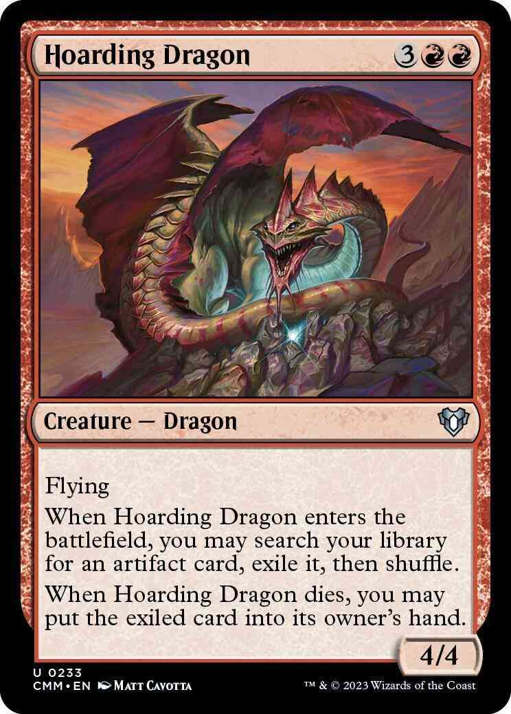 Hoarding Dragon [233] [Commander Masters] [Non-Foil]