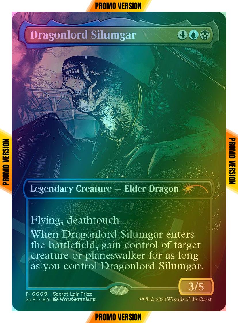 Dragonlord Silumgar [0009] [Borderless] [Secret Lair Promo] [Foil]