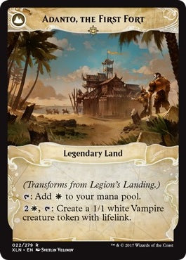 Legion's Landing // Adanto, the First Fort [22] [Ixalan] [Non-Foil]