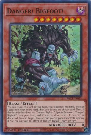Danger! Bigfoot! - RA03-EN019 - Super Rare - 1st Edition