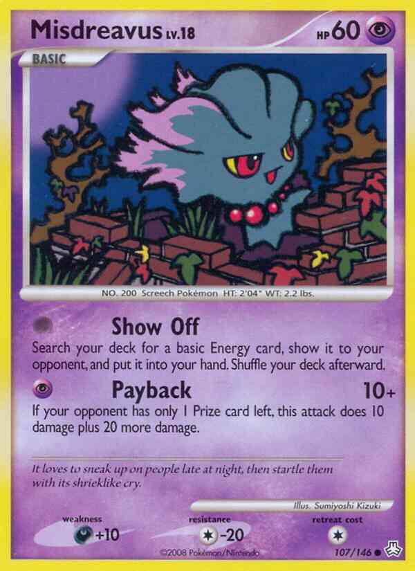 Misdreavus - 107/146 - Common [dp6-107] [Reverse Holo]
