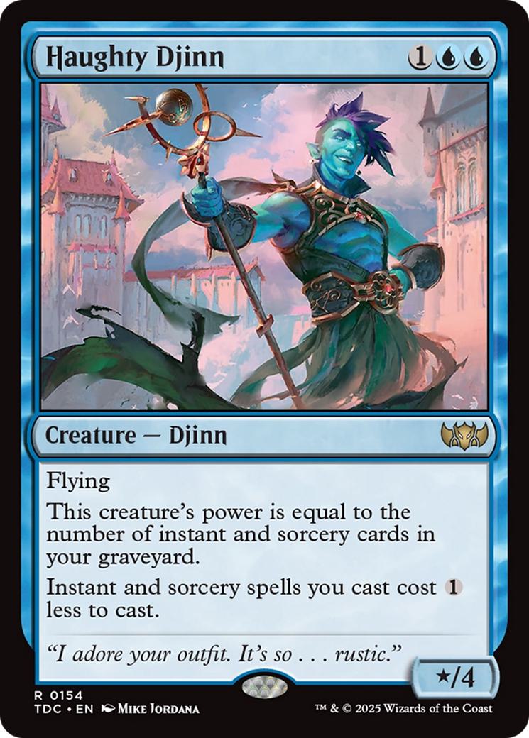 Haughty Djinn [154] [Tarkir: Dragonstorm: Commander] [Non-Foil]