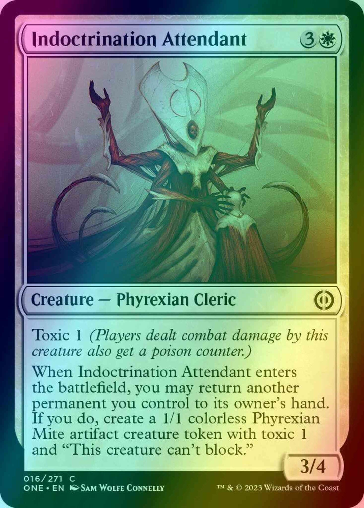 Indoctrination Attendant [16] [Phyrexia: All Will Be One] [Foil]