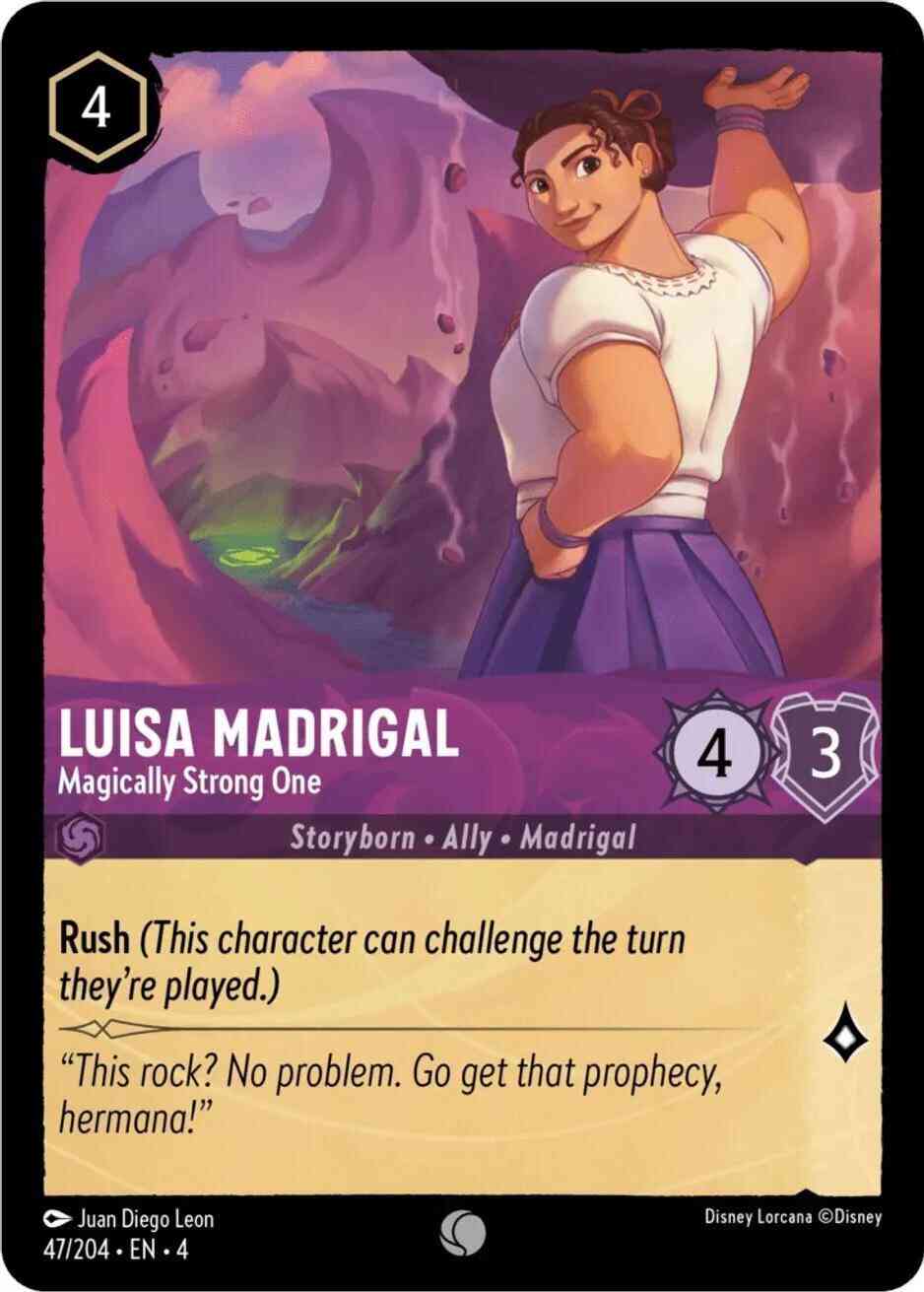 Luisa Madrigal - Magically Strong One - 47/204 [Ursula's Return] [Cold Foil]