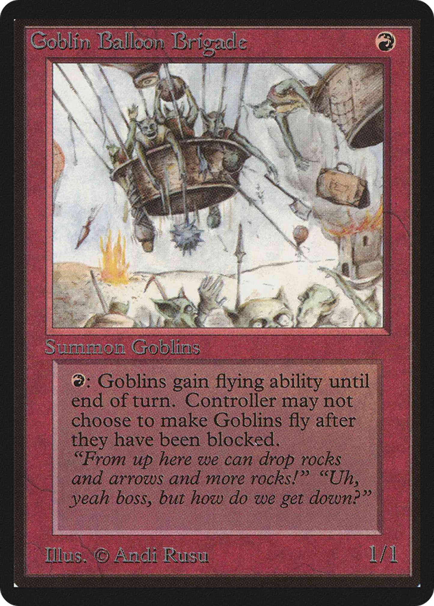 Goblin Balloon Brigade [154] [Limited Edition Beta] [Non-Foil]