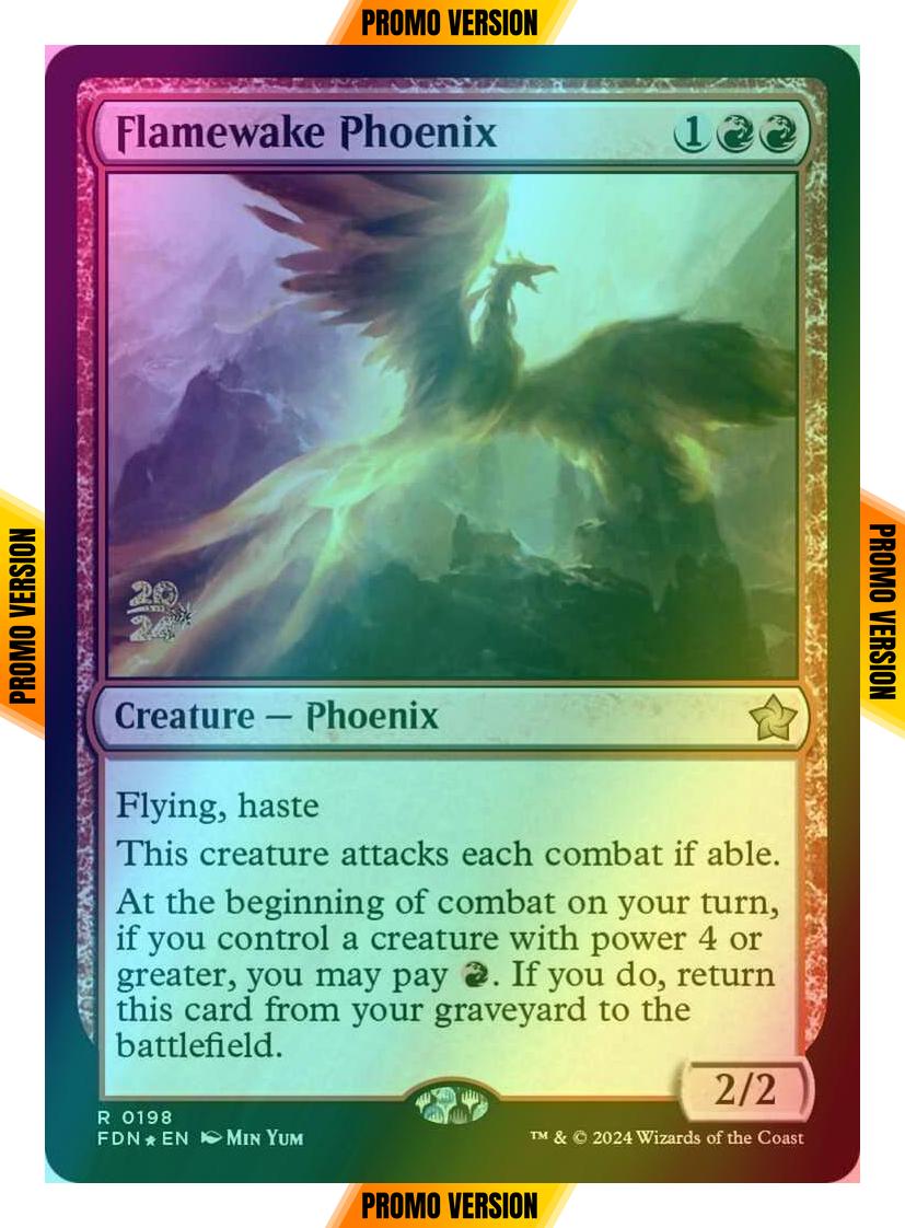 Flamewake Phoenix [198s] [Prerelease] [Foundations: Promos] [Foil]