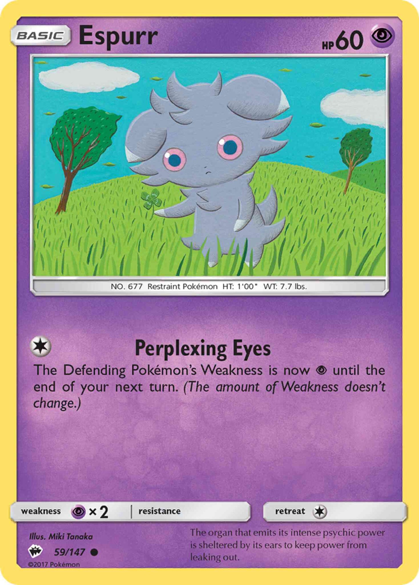 Espurr - 59/147 - Common [sm3-59] [Non-Holo]