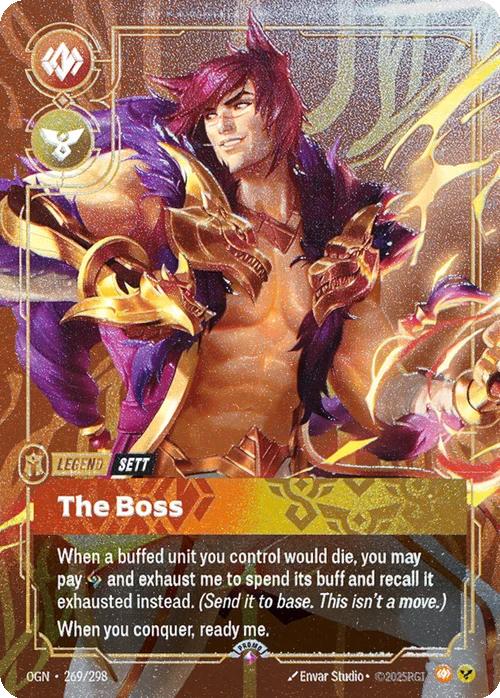 The Boss (Sett) (Metal) (Prize Wall) - 269/298 [Riftbound Organized Play Promotional Cards] [Non-Foil]