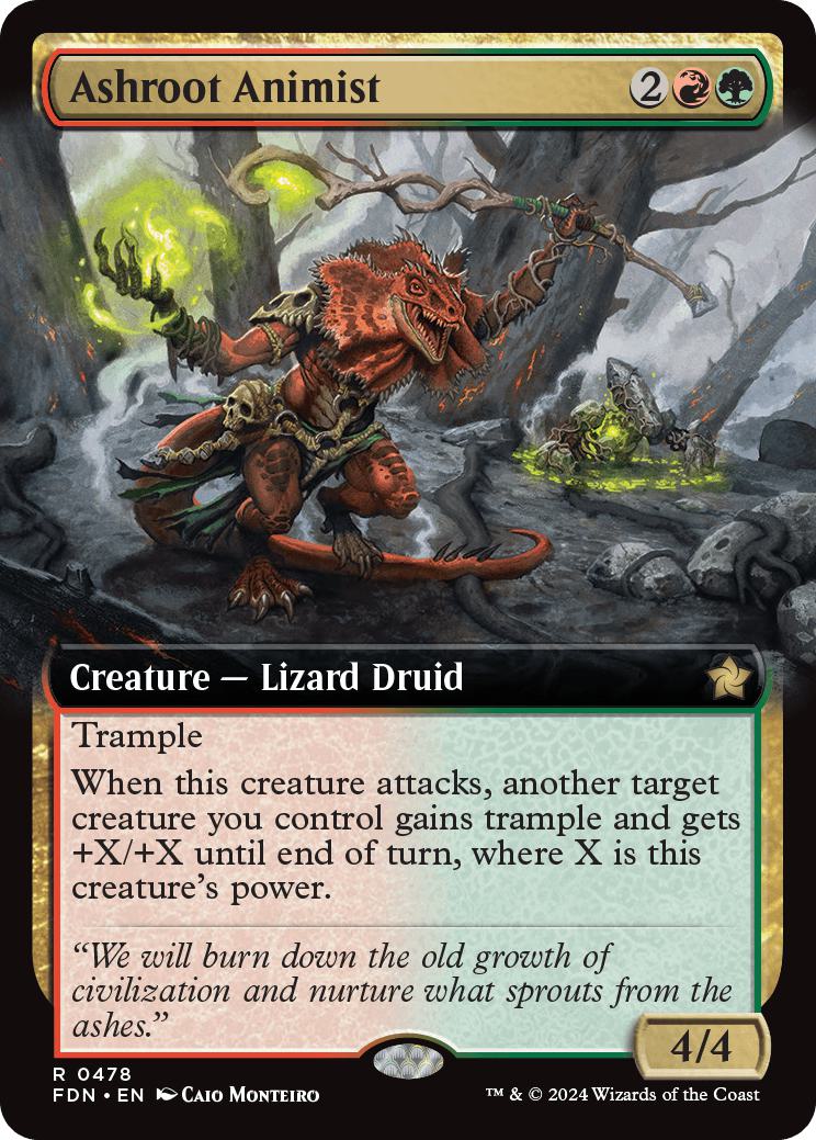 Ashroot Animist [478] [Extended Art] [Foundations] [Non-Foil]