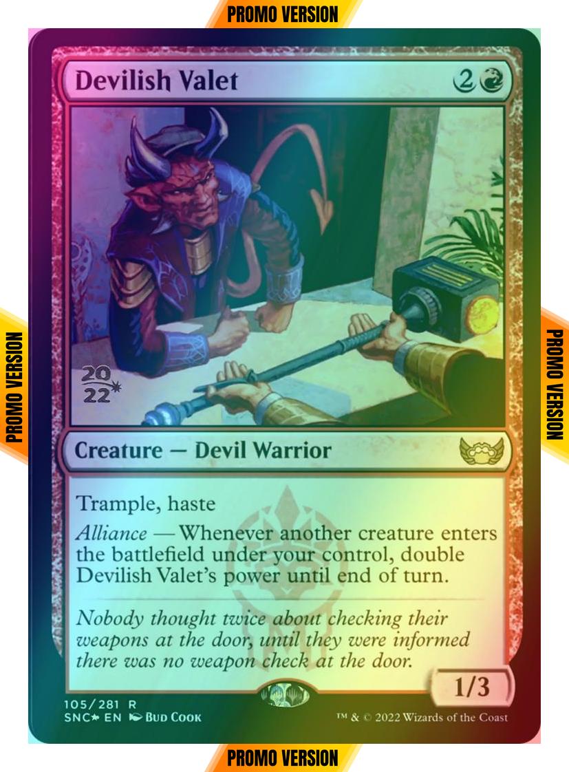 Devilish Valet [Prerelease] [105s] [Streets of New Capenna: Promos] [Foil]