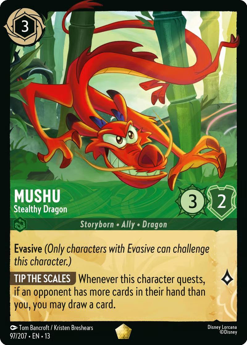 Mushu - Stealthy Dragon - 97/204 [Attack of the Vine!] [Non-Foil]