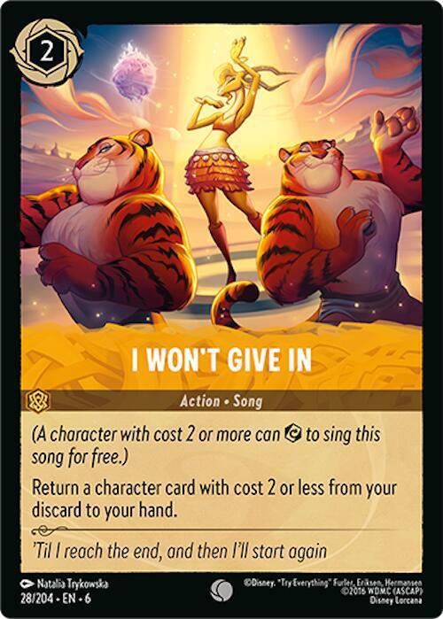 I Won't Give In - 28/204 [Azurite Sea] [Non-Foil]