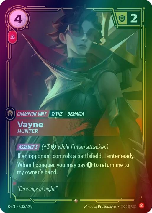Vayne - Hunter - 035/298 [Origins] [Foil]