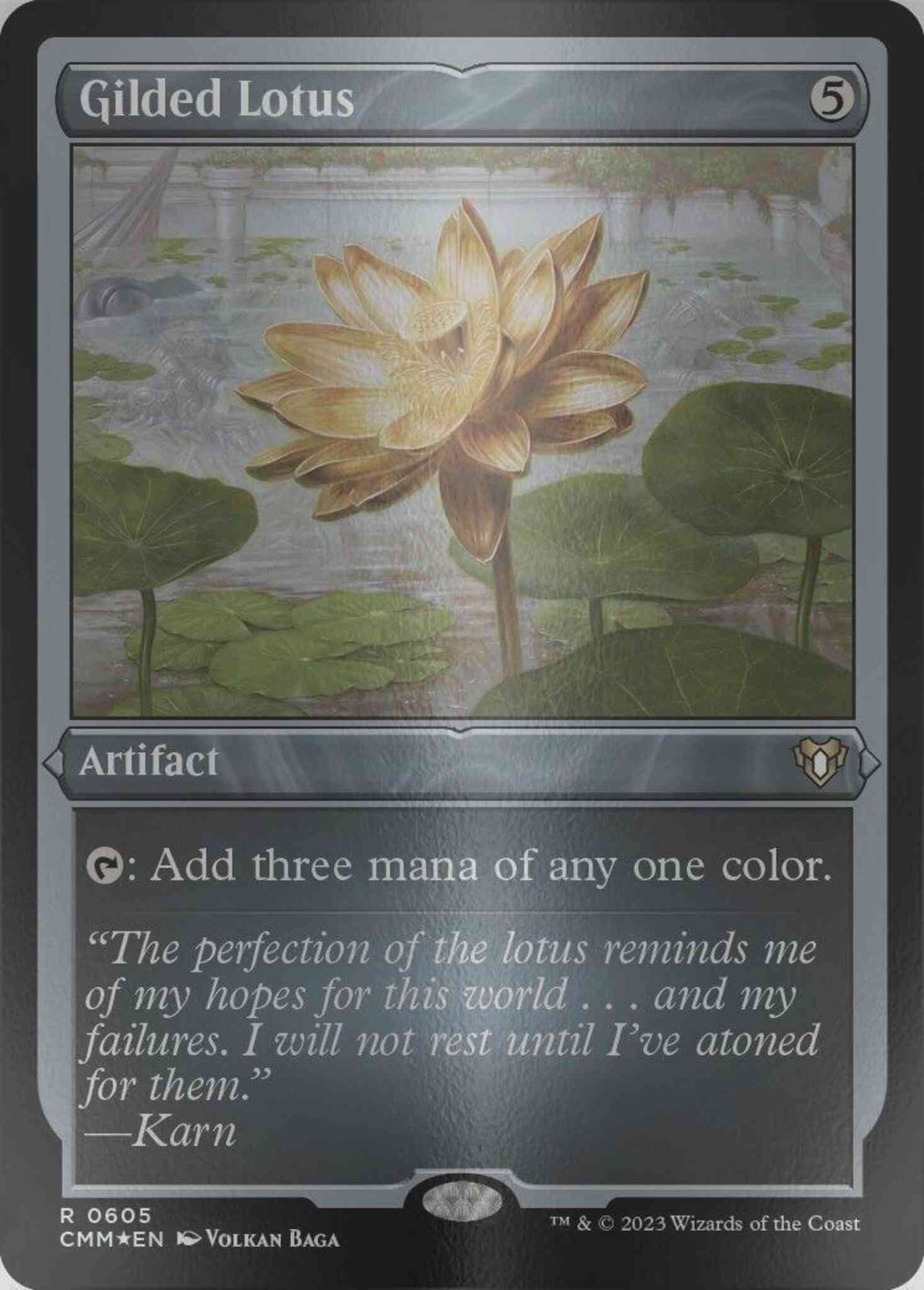 mtg final fantasy gilded lotus Gilded Lotus (#909) (Final Fantasy) (foil) (borderless)