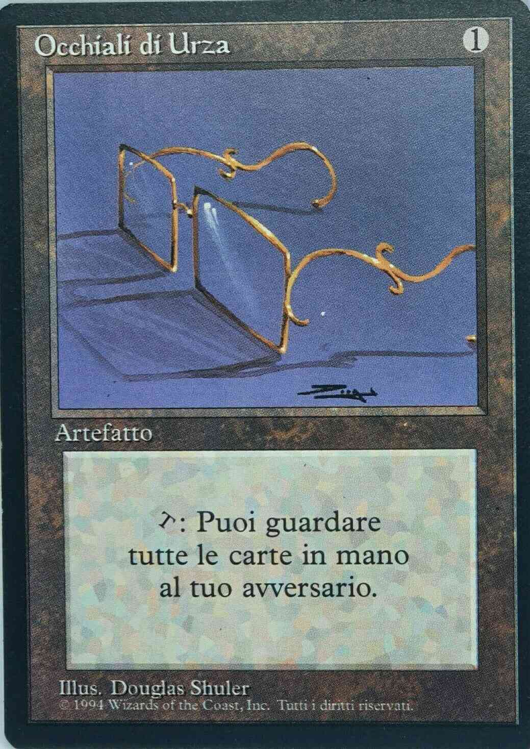 Glasses of Urza - Italian [249] [Foreign Black Border: Italian] [Non-Foil]
