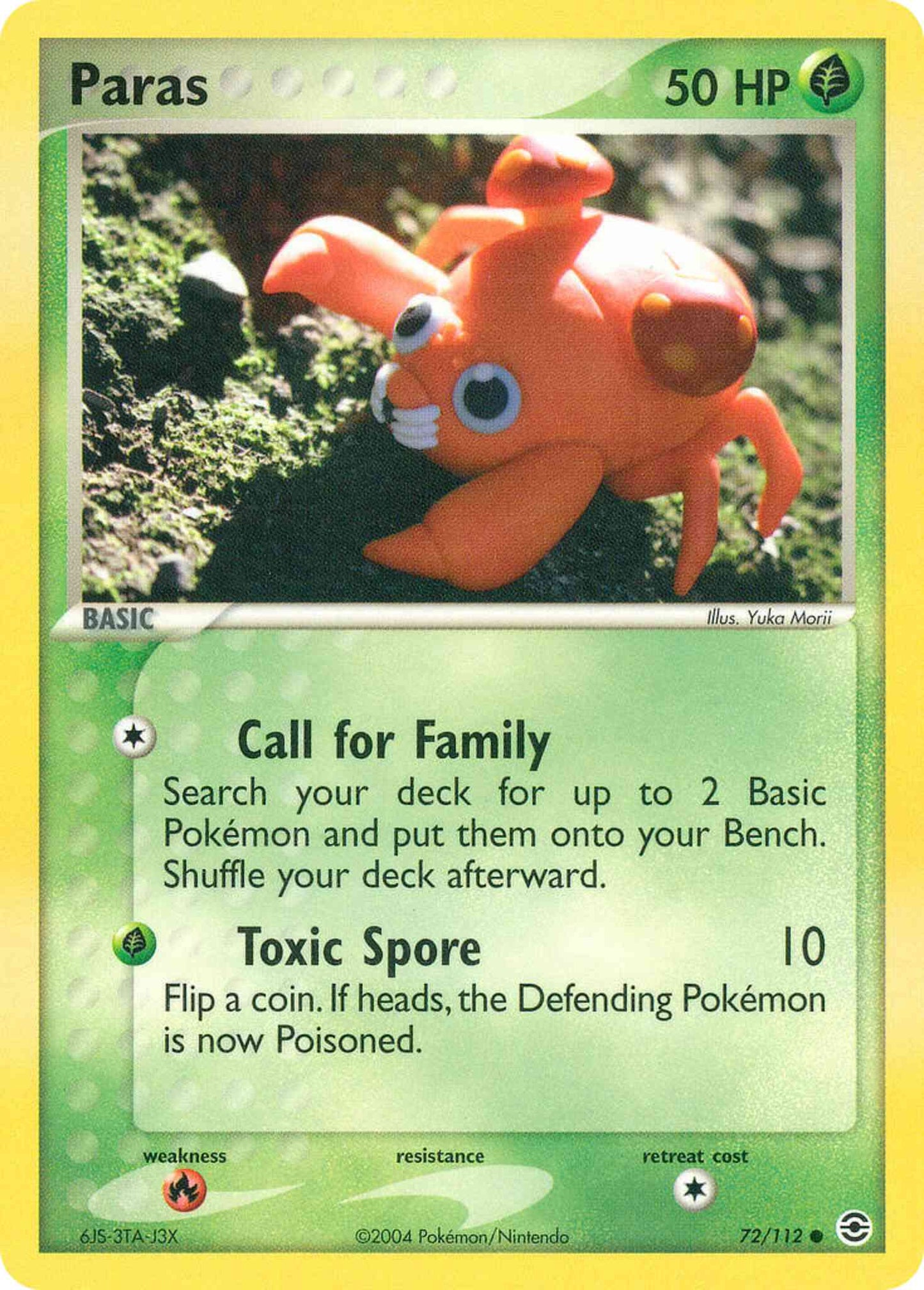 Paras - 72/112 - Common [ex6-72] [Reverse Holo]