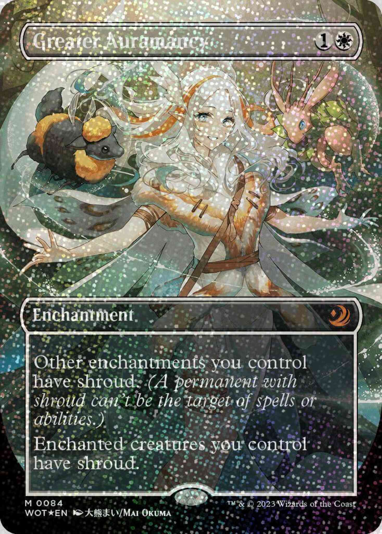 Greater Auramancy [84] [Borderless] [Anime] [Wilds of Eldraine