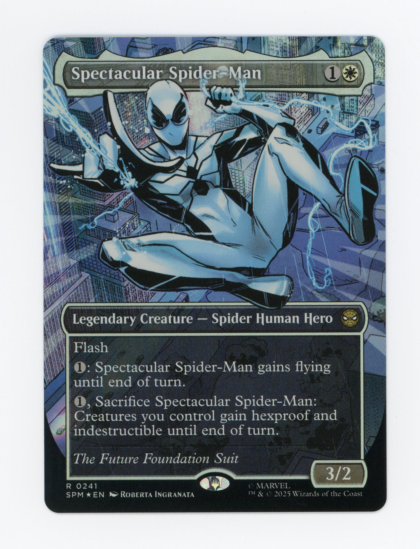 Spectacular Spider-Man — Borderless|Costume Change|FF|Textured Foil — ID 19829