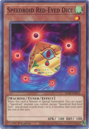 Speedroid Red-Eyed Dice - LED8-EN012 - Common - 1st Edition