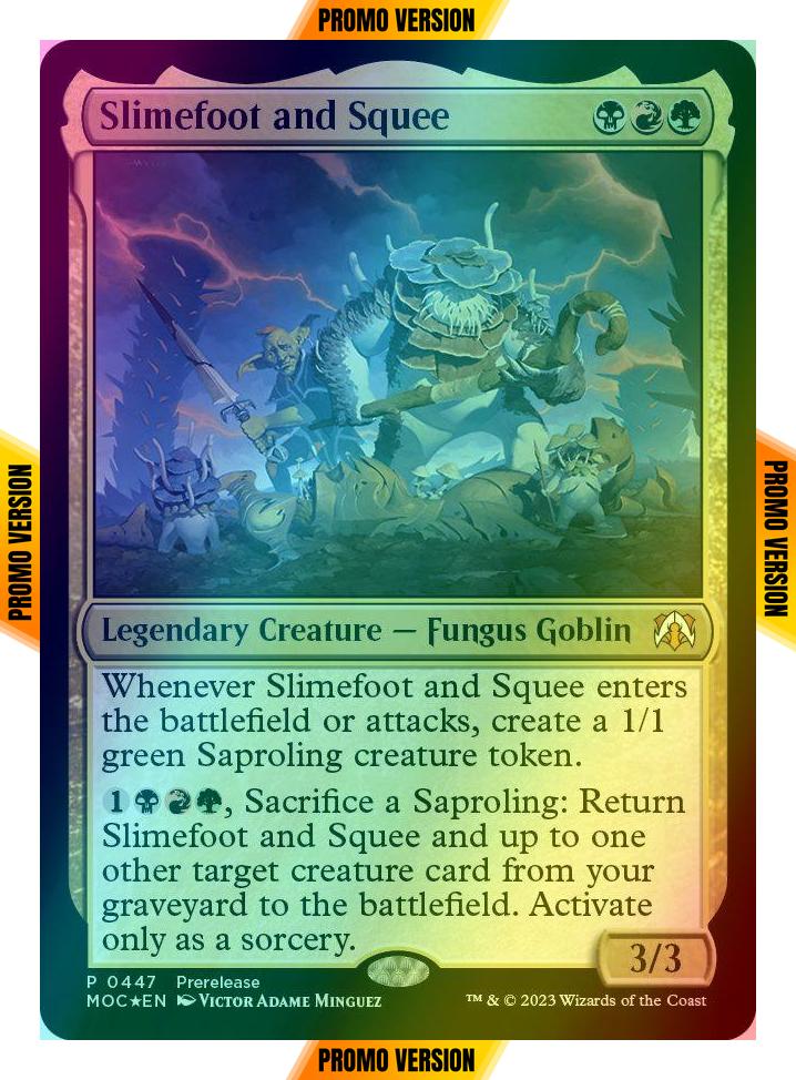 Slimefoot and Squee [447] [Prerelease] [March of the Machine: Commander] [Foil]