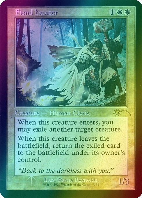 Fiend Hunter [7137] [Retro Frame] [Handsome Humans] [Secret Lair Drop] [Foil]